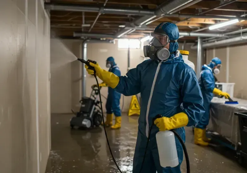 Basement Sanitization and Antimicrobial Treatment process in Muniz, TX